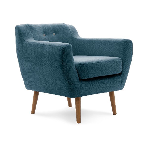 Fotel VIVONITA Kelly Marine Blue, naturalne nogi-image-4