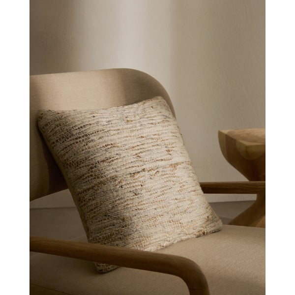 Poszewka na poduszkę z mieszanki wełny 45x45 cm Selise – Kave Home-image-1