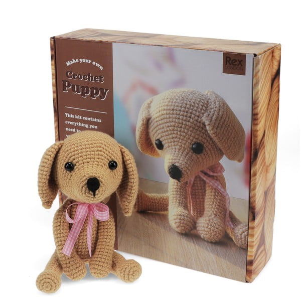 Zestaw kreatywny DIY Crochet Puppy – Rex London