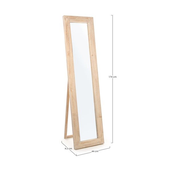 Lustro z drewnianą ramą stojące 44x174 cm Tiziano – Yes Everyday-image-3