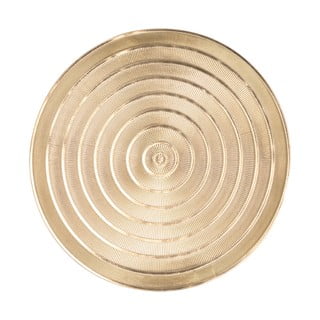 Mata stołowa w kolorze złota Tiseco Home Studio, ⌀ 39,5 cm