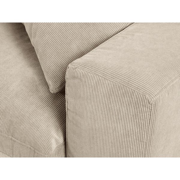 Beżowa narożna część sztruksowej sofy modułowej Windsor & Co Sofas Galaxy, prawostronna-image-4