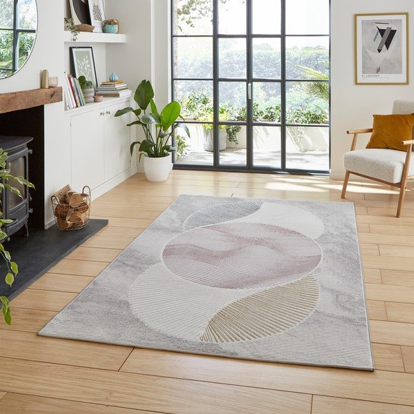 Jasnoniebiesko-jasnoróżowy dywan 160x230 cm Creation – Think Rugs-image-1