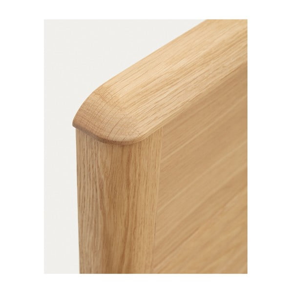 Łóżko z litego drewna dębowego ze stelażem 90x200 cm Lenon – Kave Home-image-3