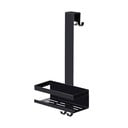 Czarna wisząca półka łazienkowa ze stali nierdzewnej Bribano – Wenko