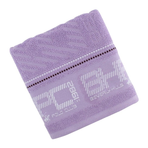 Ręcznik bawełniany BHPC 50x100 cm, pastelowy fioletowy