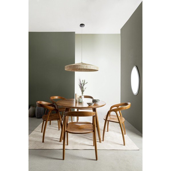 Okrągły stół z litego drewna mango ø 120 cm Sylvester – Bizzotto-image-1