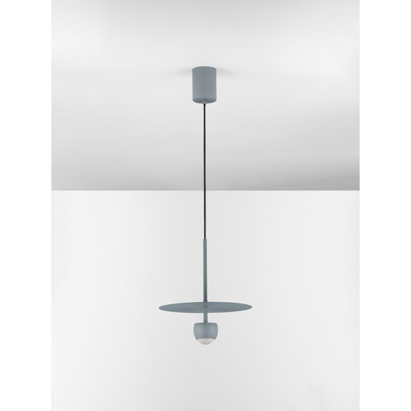 Szaroniebieska aluminiowa lampa wisząca LED ø 30 cm Edem – Nova Luce-image-1