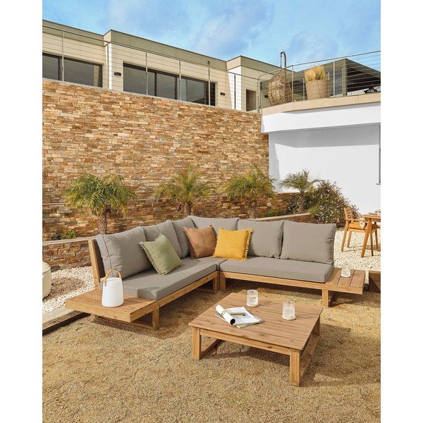 Zestaw mebli ogrodowych z drewna akacji Kave Home Flaviina-image-1