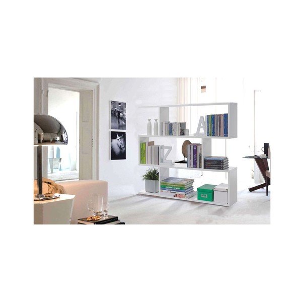 Biały regał Evergreen House Zig Zag-image-1