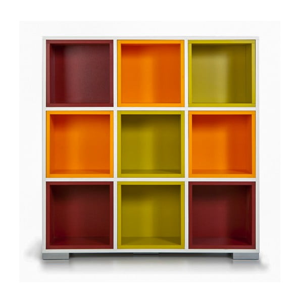 Biblioteczka Domino, kolorowe półki