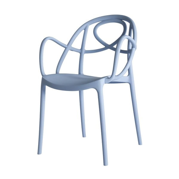 Krzesło Etoile z podłokietnikami, niebieskie