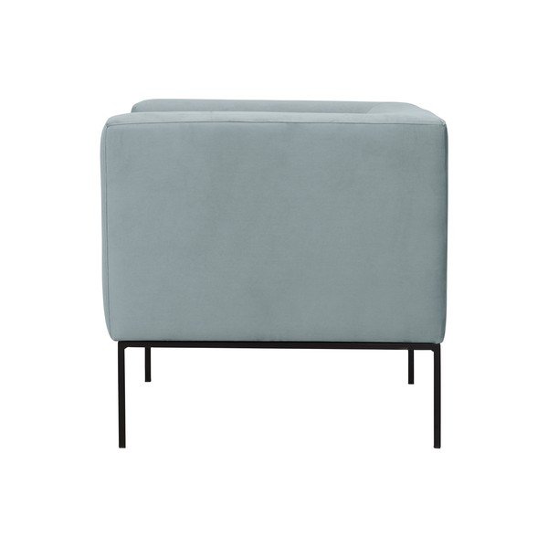 Jasnoszary fotel z czarną metalową kosntrukcją Windsor & Co Sofas Neptune-image-3