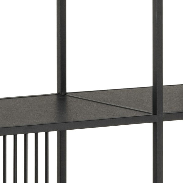 Czarny regał 120x185x35 cm Strington – Actona-image-4