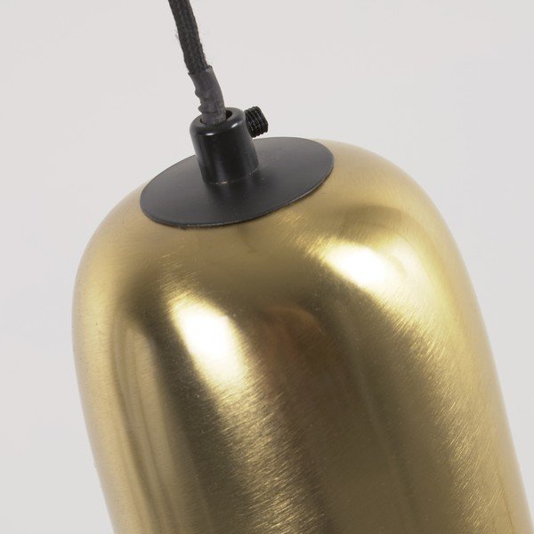 Czarno-złota lampa sufitowa z metalowym kloszem ø 10,5 cm Eulogia – Kave Home-image-2