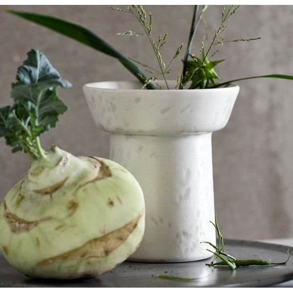 Biały kamionkowy wazon Kähler Design Ombria, wys. 20 cm-image-1