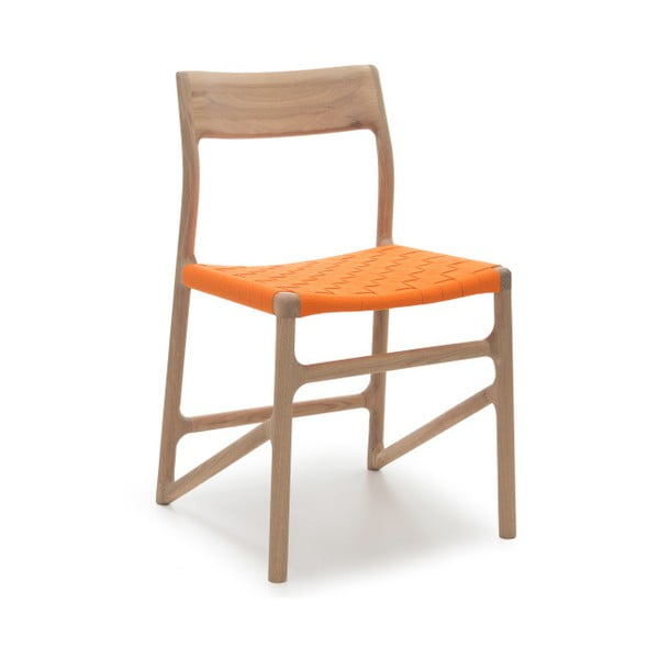 Krzesło Fawn Natural Gazzda, pomarańczowe