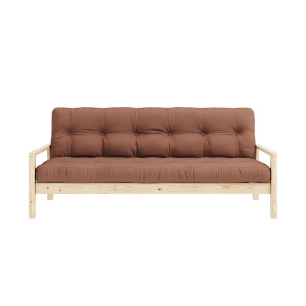 Pomarańczowobrązowa rozkładana sofa 205 cm Knob – Karup Design