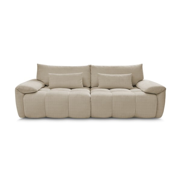 Beżowa sofa z tkaniny szenilowej 264 cm Ivane – Bobochic Paris