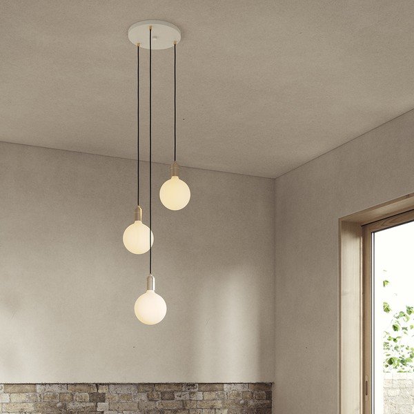 Lampa wisząca w kolorze brązu ze ściemniaczem ø 25 cm Triple Pendant – tala-image-1