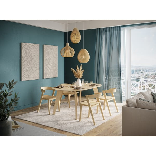 Stół z blatem w dekorze dębu 100x180 cm Lago – TemaHome-image-1