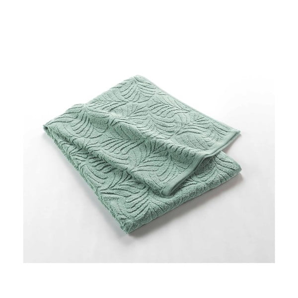 Jasnozielony bawełniany ręcznik kąpielowy frotte 70x130 cm Madeira – douceur d'intérieur