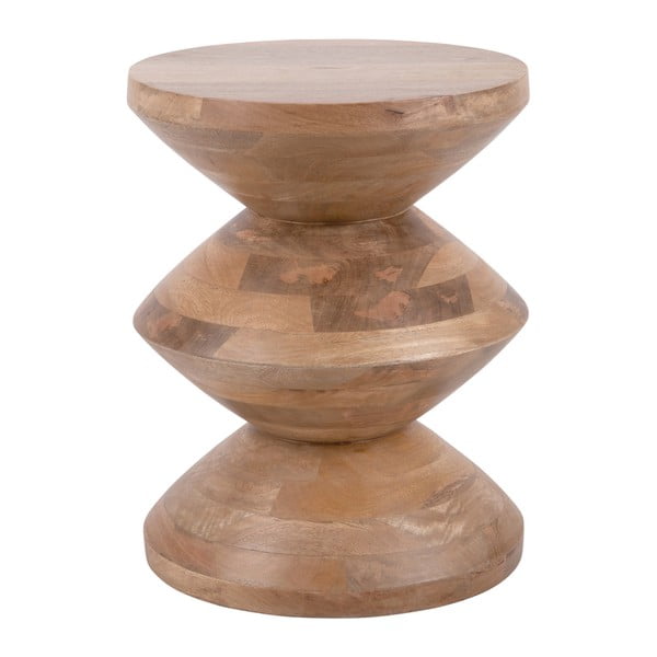Okrągły stolik z litego drewna mango ø 35 cm Totem – Leitmotiv