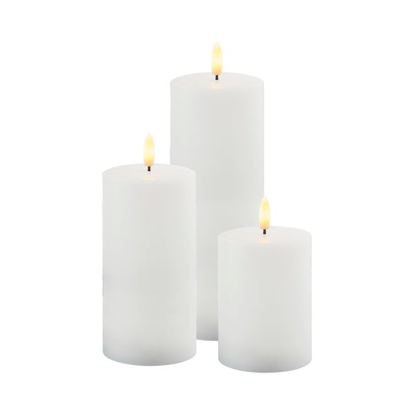 Zewnętrzne świeczki LED zestaw 3 szt. (wysokość 20 cm) Sille – Sirius