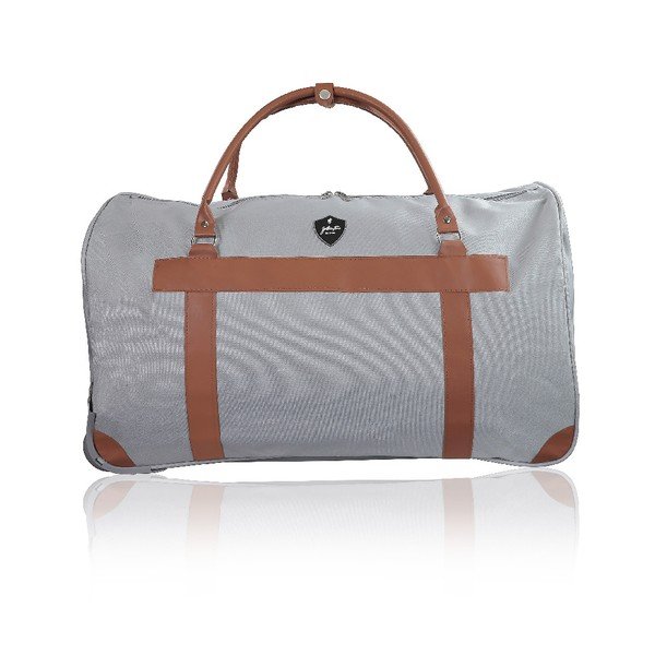 Jasnoszara torba podróżna na kółkach GENTLEMAN FARMER Oslo, 63 l-image-2