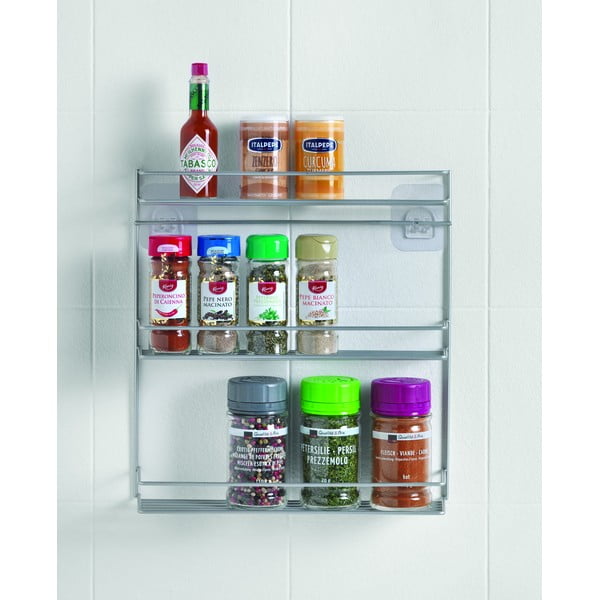 Ścienna trzypoziomowa półka na przyprawy - Metaltex-image-3