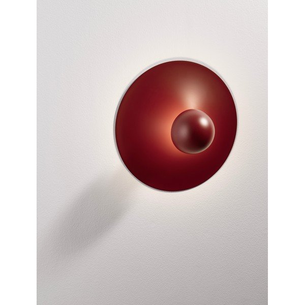 Bordowy aluminiowy kinkiet LED Edem – Nova Luce-image-1