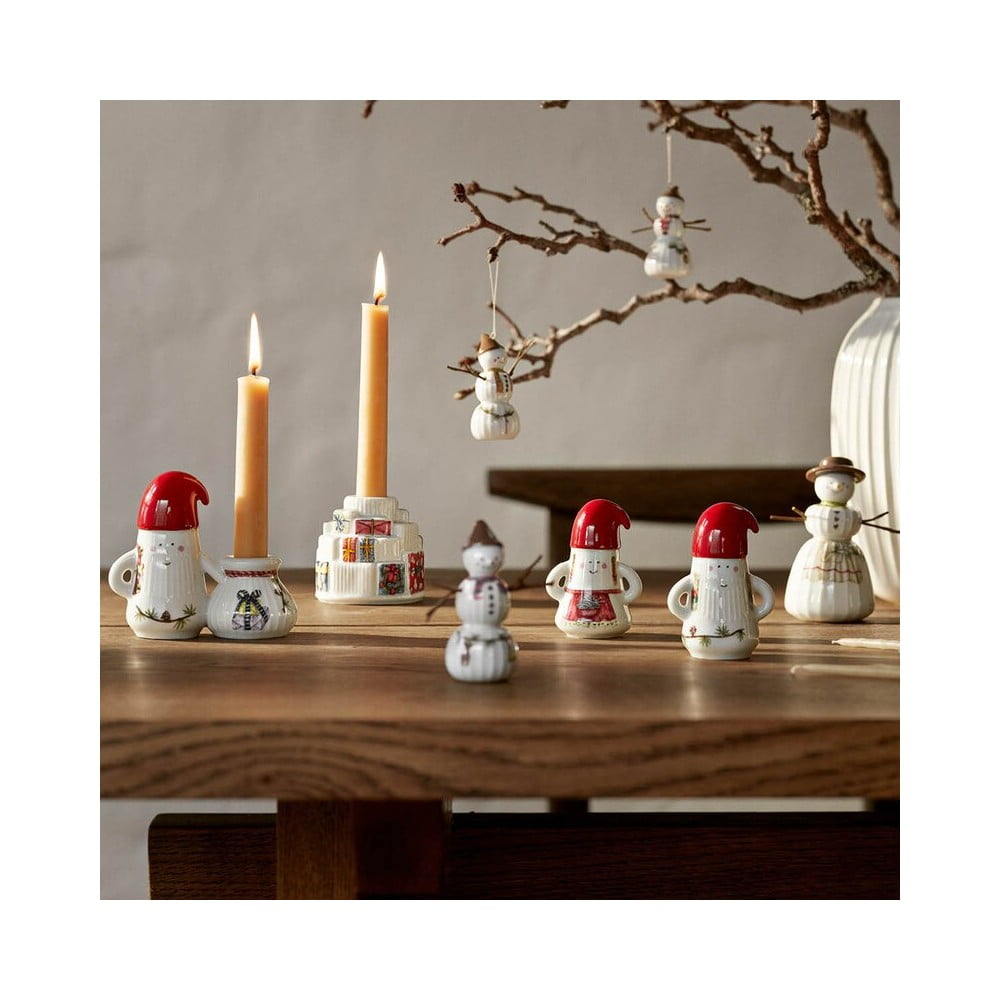 Ceramiczny świecznik ze świątecznym motywem Hammershøi Christmas Father Elf – Kähler Design (zdjęcie 5)
