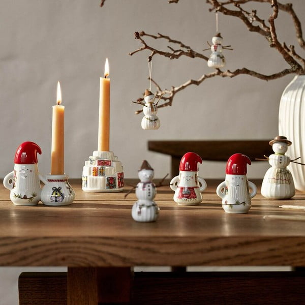 Ceramiczny świecznik ze świątecznym motywem Hammershøi Christmas Father Elf – Kähler Design-image-4