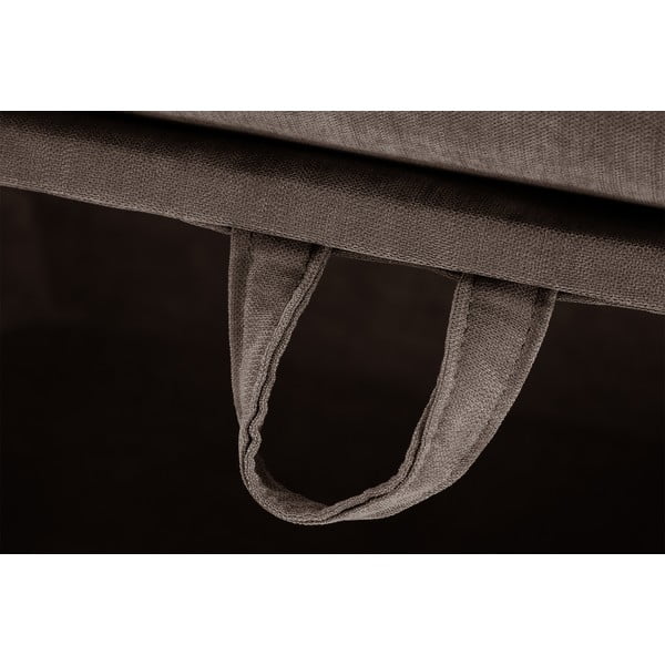 Brązowy puf ze schowkiem Jalouse Maison Serena-image-4