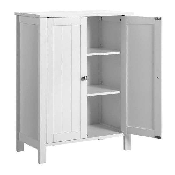 Biała szafka łazienkowa z drzwiczkami Songmics, szer. 60 cm-image-4