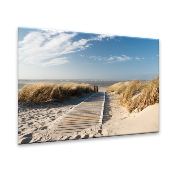 Obraz Styler Glasspik Sandy Beach, 70x100 cm