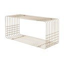 Beżowa wielopoziomowa metalowa półka 70 cm Wire – Mette Ditmer Denmark