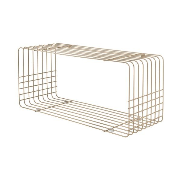Beżowa wielopoziomowa metalowa półka 70 cm Wire – Mette Ditmer Denmark