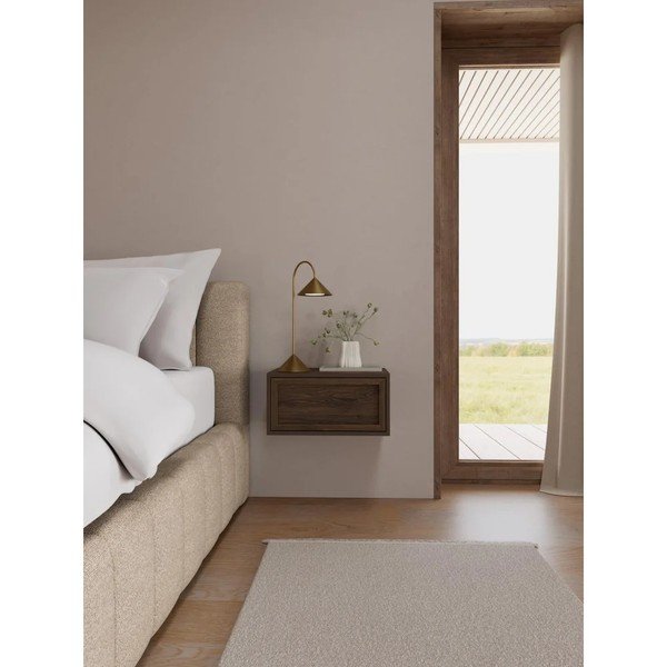 Szafka nocna w dekorze dębu wisząca w ciemnym naturalnym kolorze Palmdale – Actona-image-1