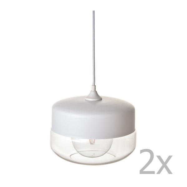Biała podwójna lampa wisząca MEME Design Ausel