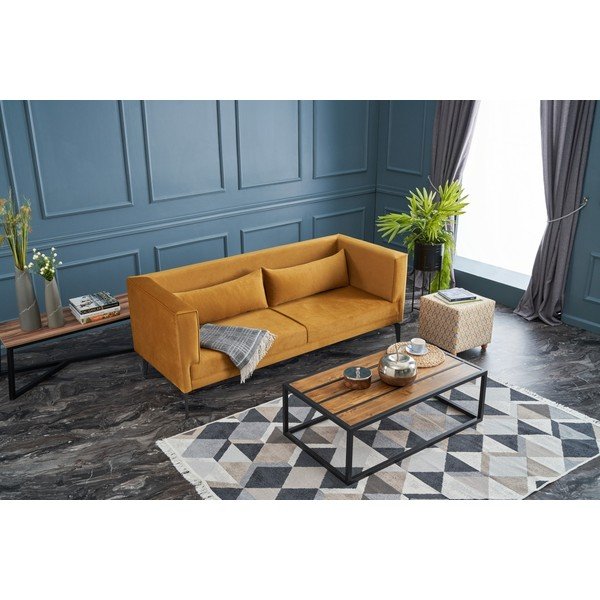 Żółta sofa 197 cm Ardosa – Artie-image-4