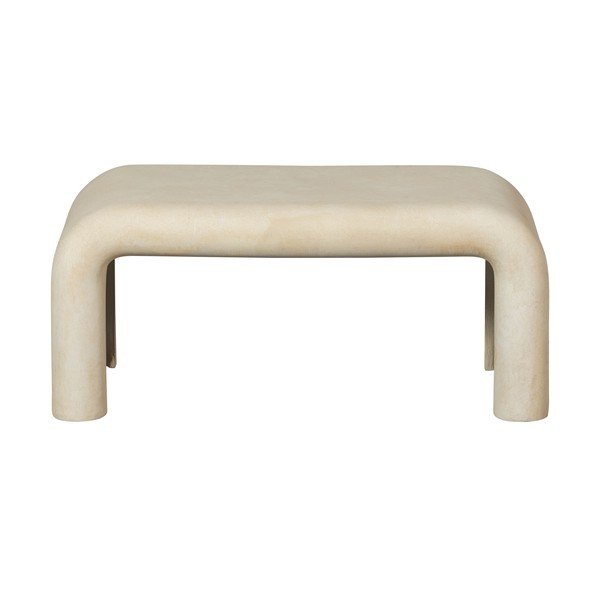 Kremowe stoliki w dekorze kamienia zestaw 2 szt. 42x92 cm Stani – WOOOD-image-3