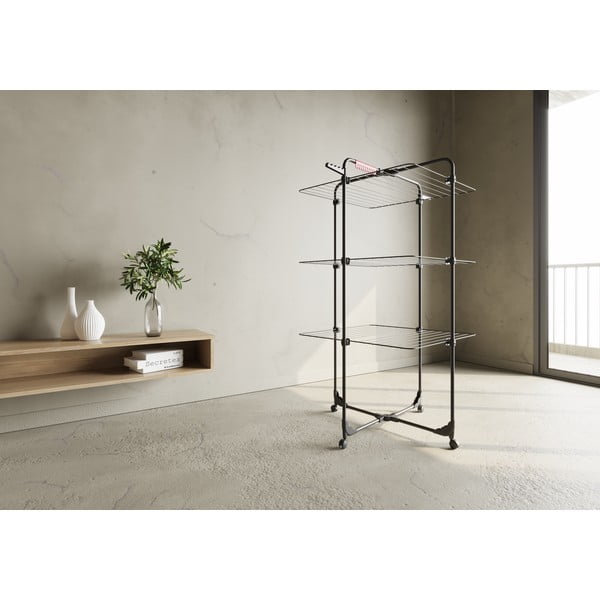 Czarna suszarka na pranie 30 m Mixer 3 – Vileda-image-3