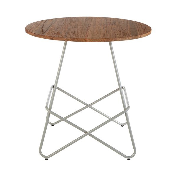 Okrągły stół z litego drewna wiązu ø 80 cm District – Premier Housewares-image-4