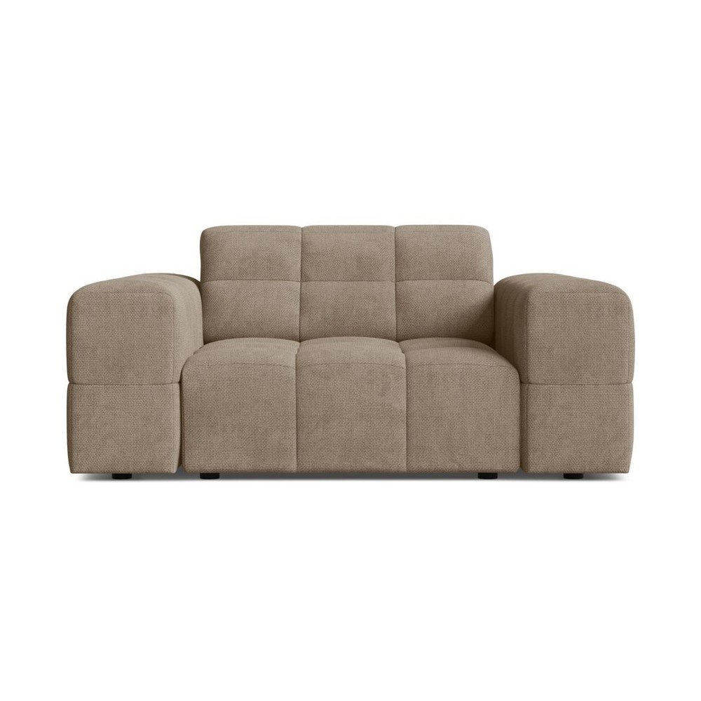 Beżowy fotel z tkaniny szenilowej Chicago – Cosmopolitan Design