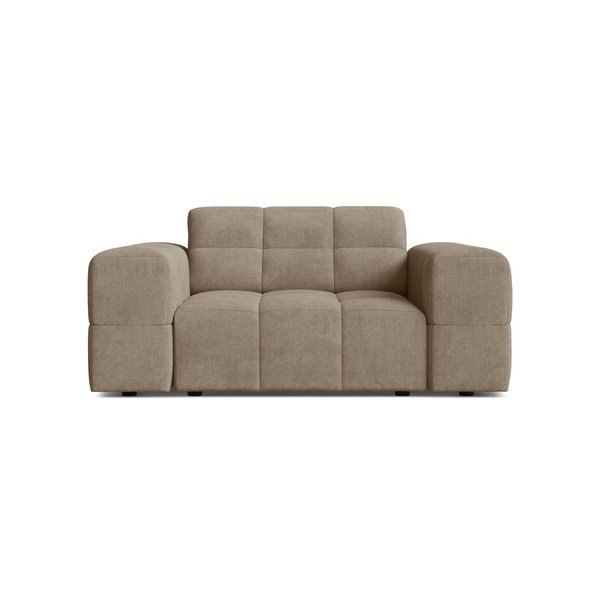 Beżowy fotel z tkaniny szenilowej Chicago – Cosmopolitan Design