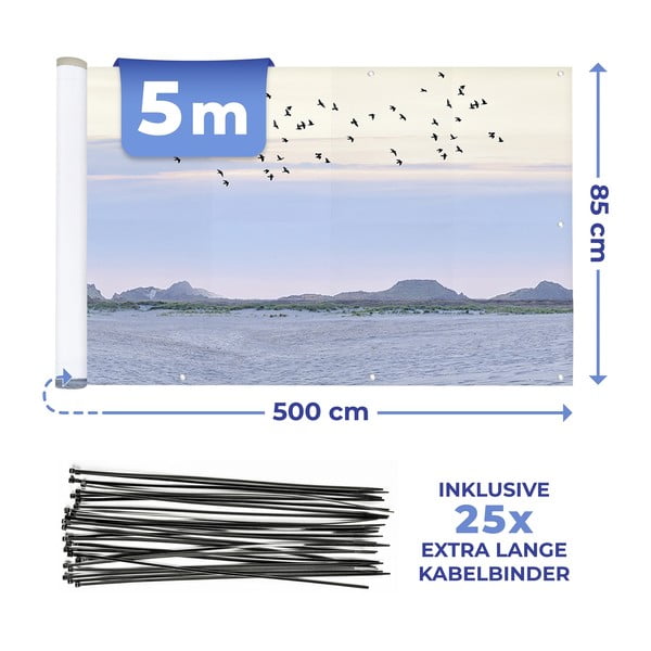 Plastikowa osłona balkonowa 500x85 cm North Sea Coast – Maximex-image-4