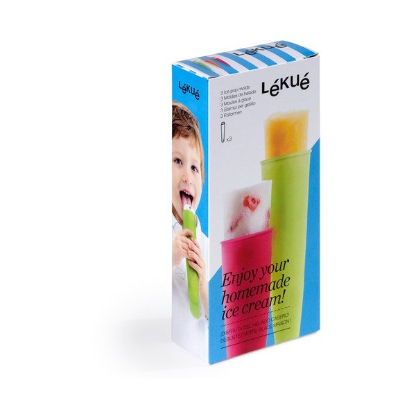 Zestaw 3 foremek silikonowych do lodów na patyku Lékué Pop-image-2