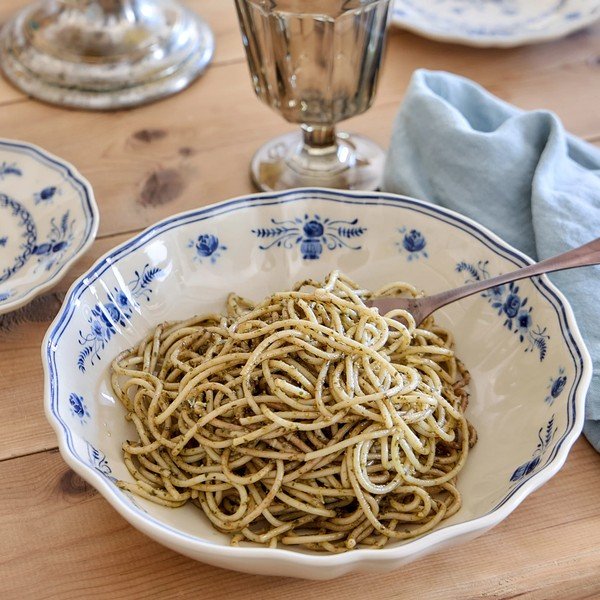 Niebieski/beżowy kamionkowy talerz do serwowania ø 23 cm Vila – Costa Nova-image-1