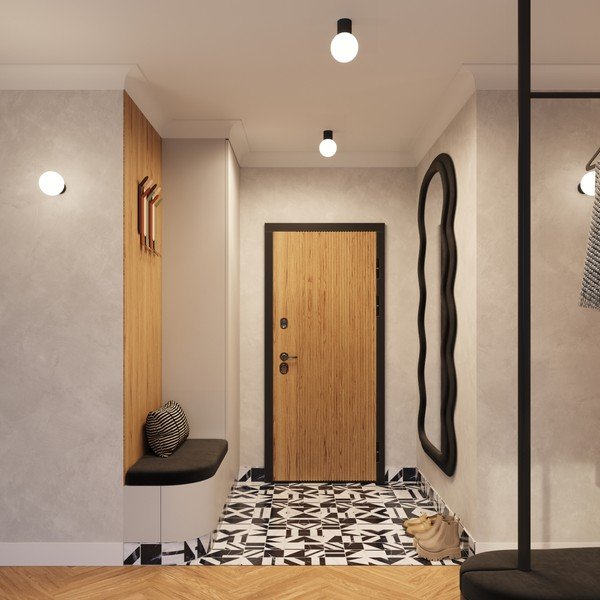 Czarna lampa sufitowa ze szklanym kloszem ø 12 cm Orbital – Sollux-image-2